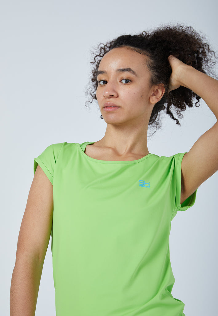 Mädchen & Damen und Gender Tennis Loose Fit Shirt, hellgrün von SPORTKIND
