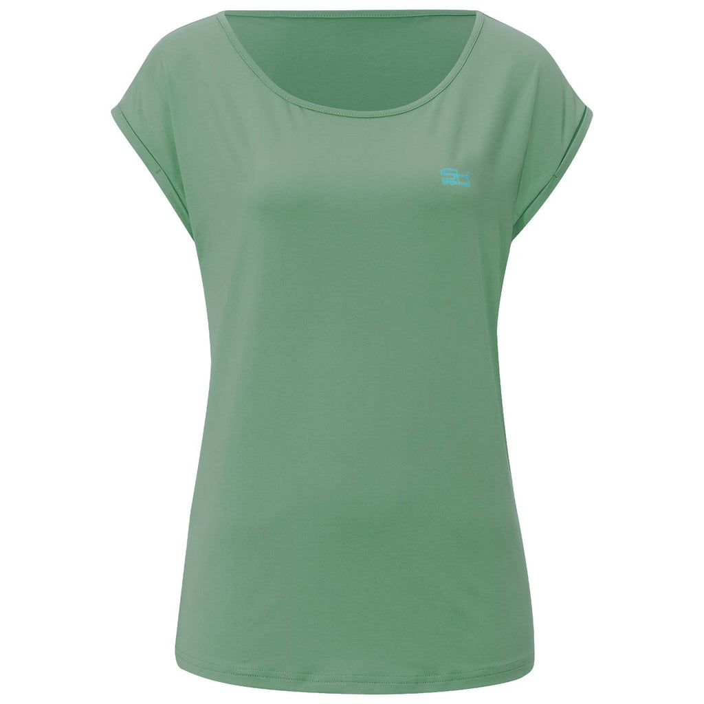 Mädchen & Damen und Gender Tennis Loose Fit Shirt, olivgrün von SPORTKIND