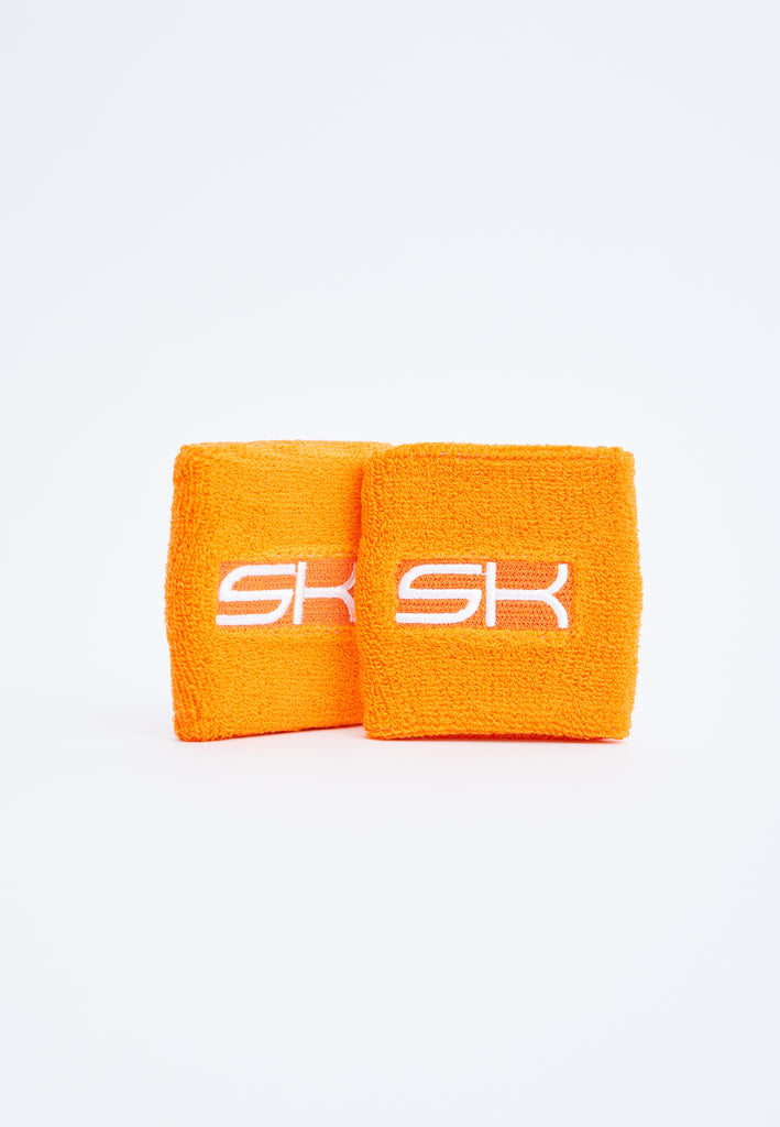 Unisex und Gender Tennis Schweißband klein 2er Set, orange von SPORTKIND