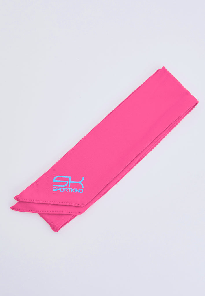 Unisex Tennis Stirnband / Schweißband, hibiscus pink von SPORTKIND