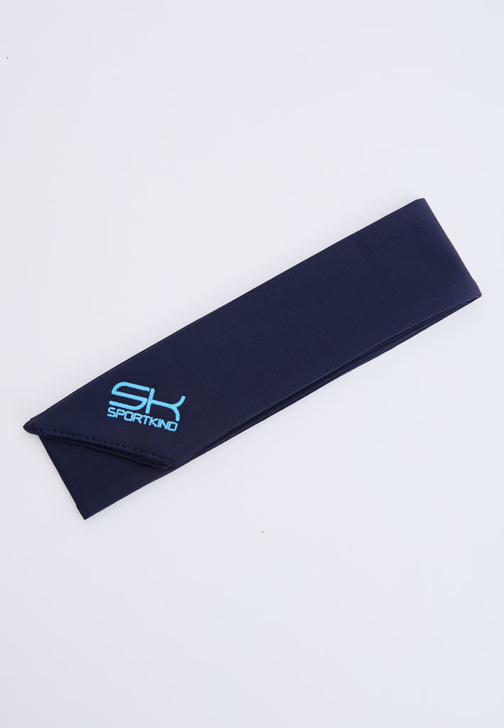 Unisex und Gender Tennis Stirnband / Schweißband, navy blau von SPORTKIND