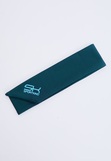 Unisex und Gender Tennis Stirnband / Schweißband, petrol grün von SPORTKIND