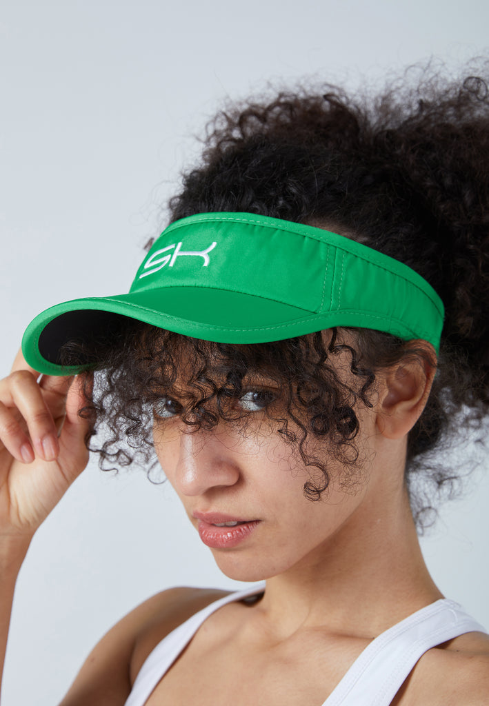 Unisex und Gender Tennis Sun Visor, grün von SPORTKIND