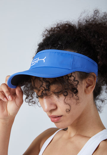 Unisex und Gender Tennis Sun Visor, kornblumen blau von SPORTKIND