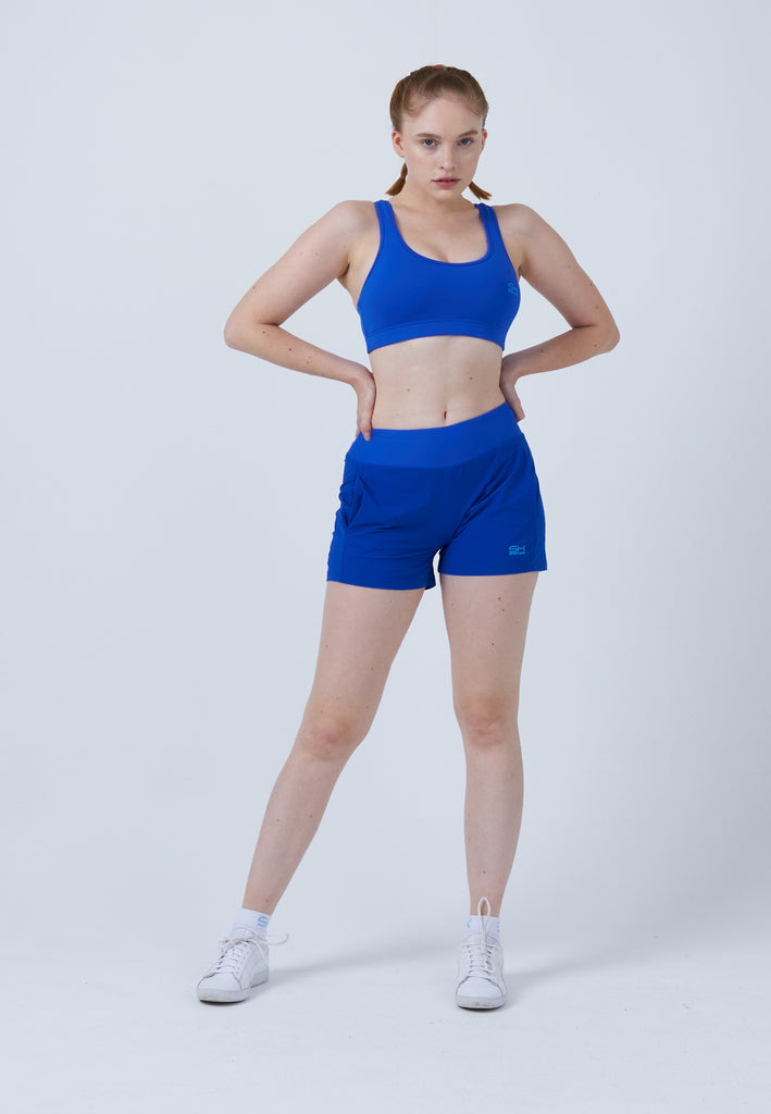 Mädchen & Damen und Gender Advantage Tennis Shorts mit Ballhalter, kobaltblau von SPORTKIND