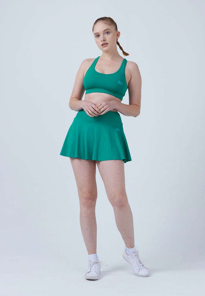 Mädchen & Damen und Gender Advantage Tennisrock / Skort mit Ballhalter, smaragd grün von SPORTKIND
