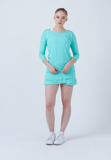 Mädchen & Damen und Gender Tennis 3/4 Loose Fit Shirt, mint von SPORTKIND