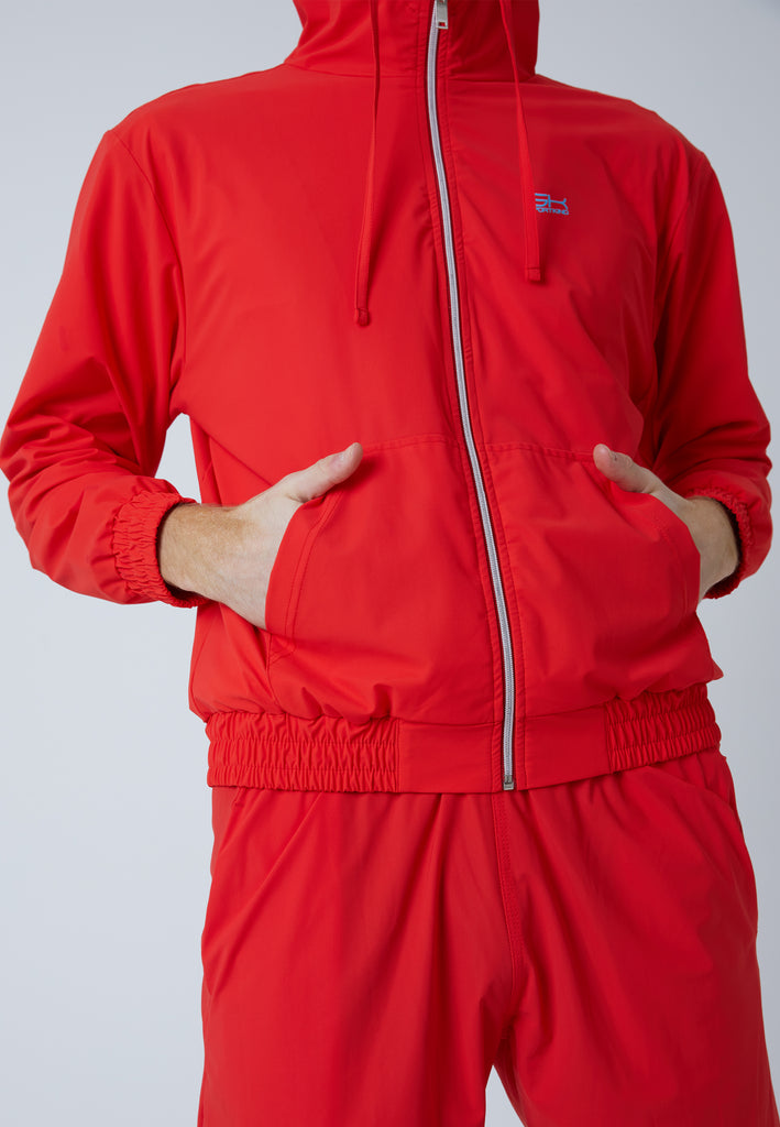 Jungen & Herren und Gender Tennis Cross Trainingsjacke, rot von SPORTKIND