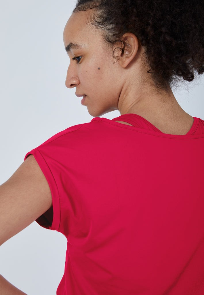 Mädchen & Damen und Gender Tennis Loose Fit Shirt, pink von SPORTKIND