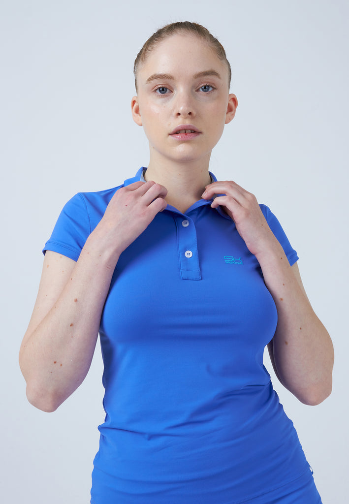 Mädchen & Damen und Gender Tennis Poloshirt Damen & Mädchen, kornblumen blau von SPORTKIND