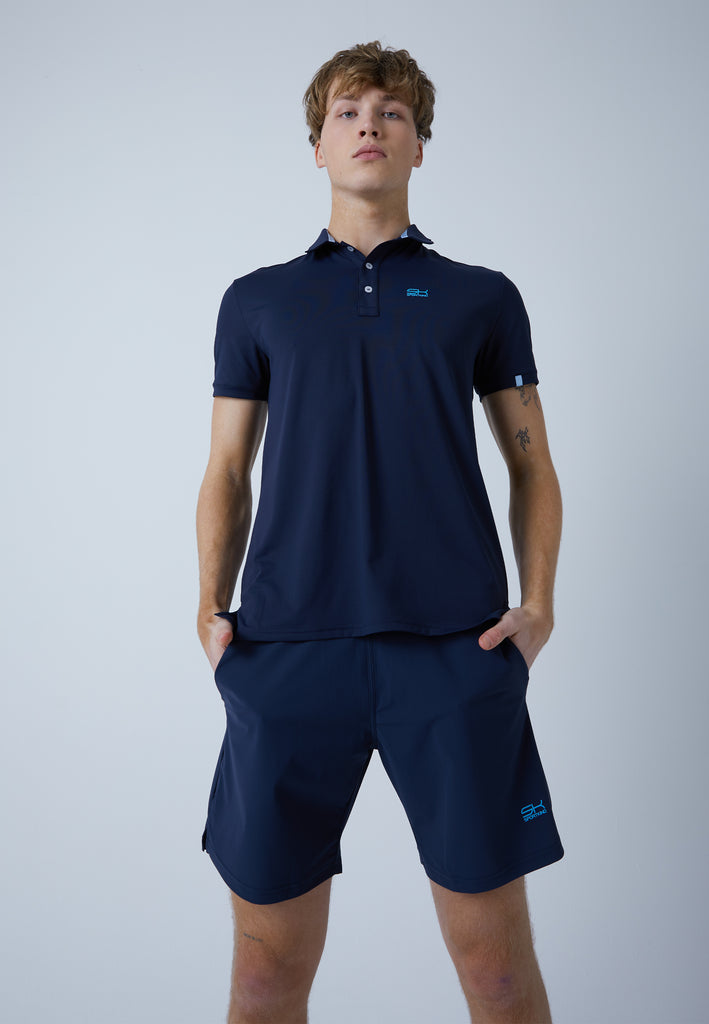 Jungen & Herren und Gender Tennis Poloshirt Herren & Jungen, navy blau von SPORTKIND