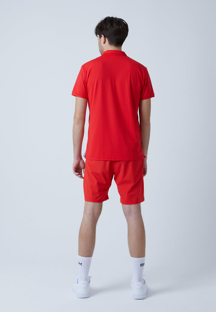 Jungen & Herren und Gender Tennis Poloshirt Herren & Jungen, rot von SPORTKIND