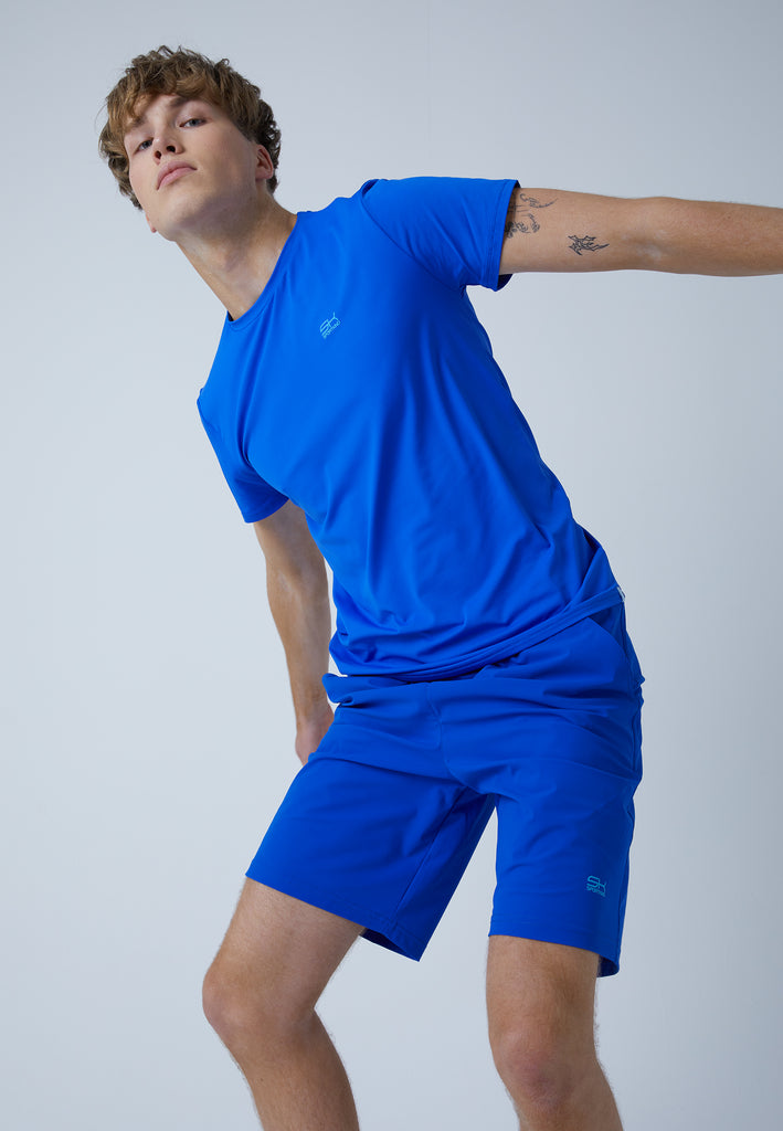 Jungen und Herren Tennis Shorts lang, kobaltblau von SPORTKIND