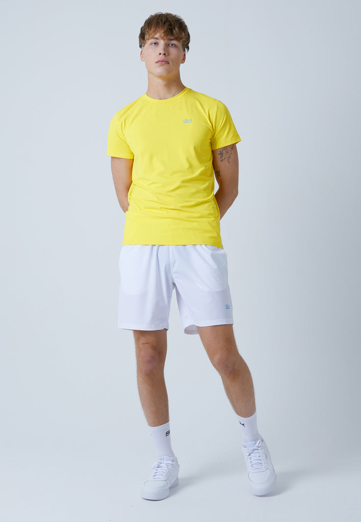 Jungen & Herren und Gender Tennis T-Shirt Rundhals, gelb von SPORTKIND