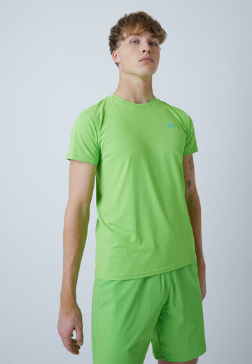 Jungen & Herren und Gender Tennis T-Shirt Rundhals, hellgrün von SPORTKIND