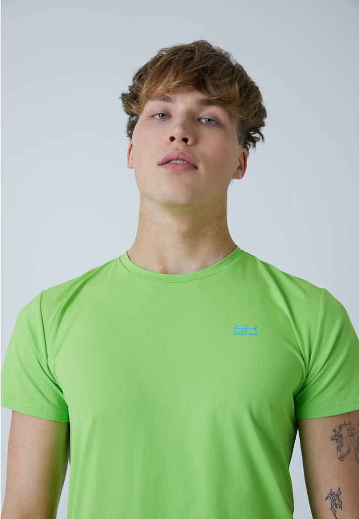 Jungen & Herren und Gender Tennis T-Shirt Rundhals, hellgrün von SPORTKIND