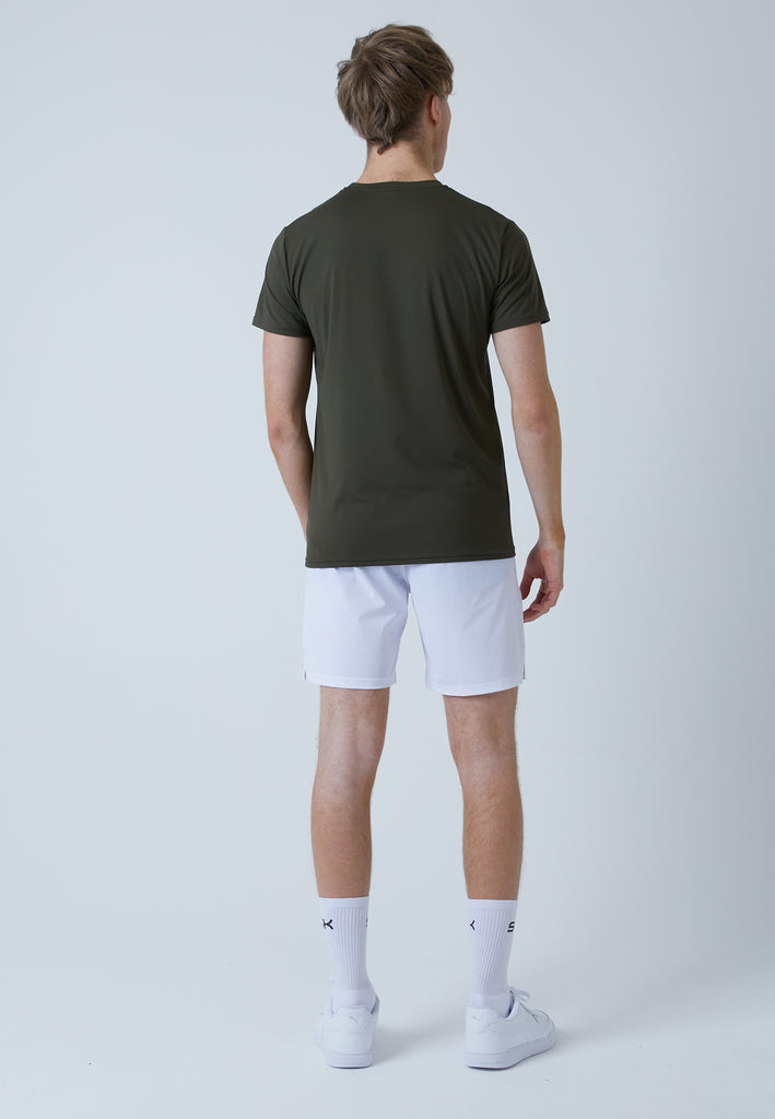 Jungen & Herren und Gender Tennis T-Shirt Rundhals, khaki von SPORTKIND