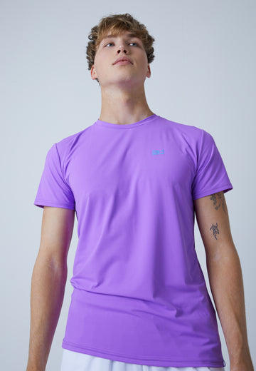 Jungen & Herren und Gender Tennis T-Shirt Rundhals, lila von SPORTKIND