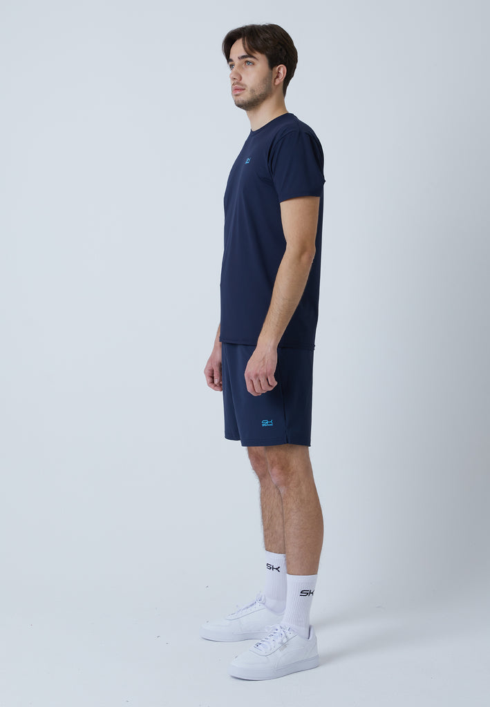 Jungen & Herren und Gender Tennis T-Shirt Rundhals, navy blau von SPORTKIND