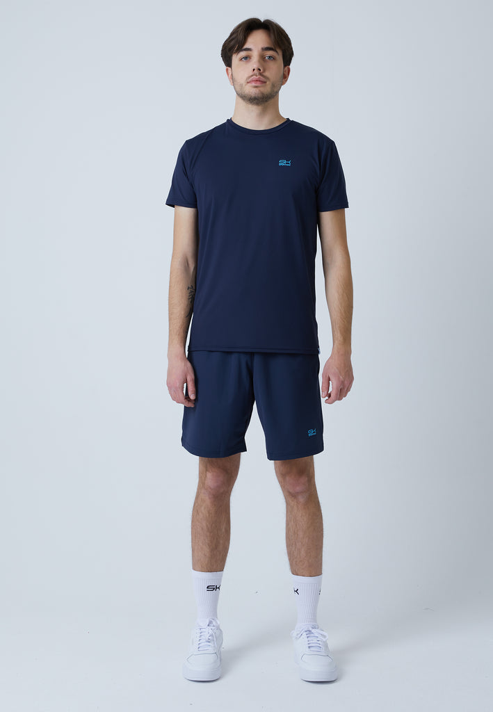 Jungen & Herren und Gender Tennis T-Shirt Rundhals, navy blau von SPORTKIND