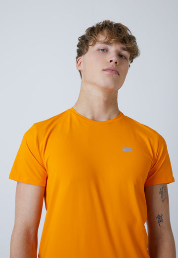 Jungen & Herren und Gender Tennis T-Shirt Rundhals, orange von SPORTKIND