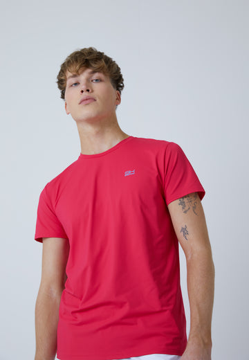 Jungen & Herren und Gender Tennis T-Shirt Rundhals, pink von SPORTKIND