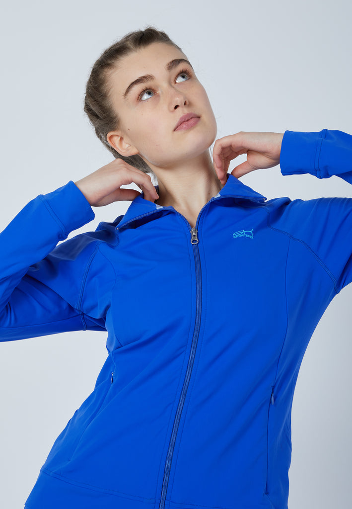 Mädchen & Damen und Gender Tennis Trainingsjacke, kobaltblau von SPORTKIND