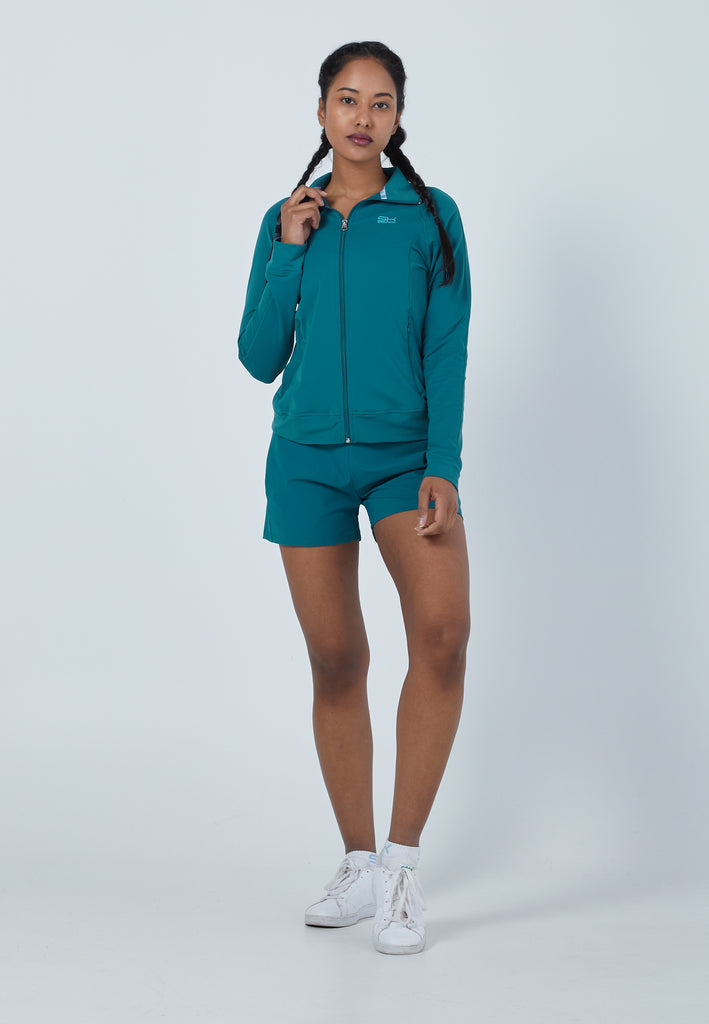 Mädchen & Damen und Gender Tennis Trainingsjacke, petrol grün von SPORTKIND