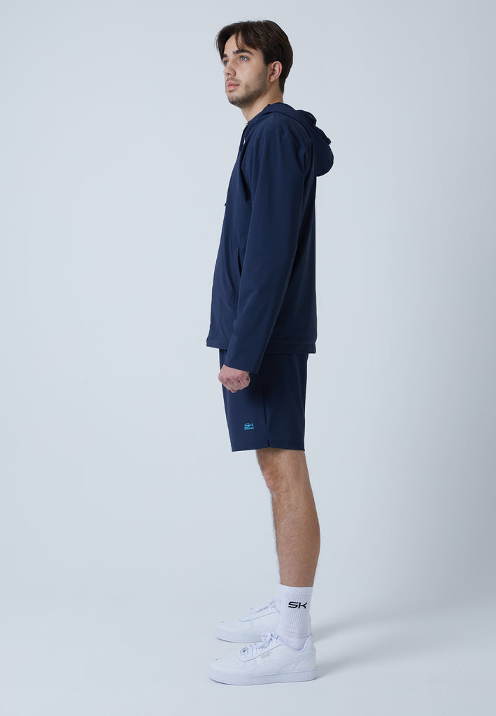 Jungen & Herren und Gender Tennis Trainingsjacke Woven mit Kapuze, navy blau von SPORTKIND
